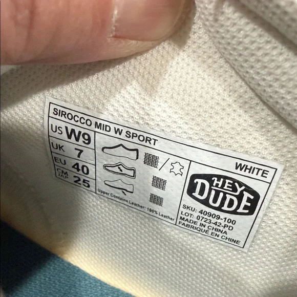 Hey Dude Cream and White Women's Sneakers - Picture 3 of 14